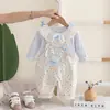 Kids2026 Nuevo Conjunto de Pantalones con Tirantes Florales para Niñas Otoño Elegante Moda Ropa Conjunto de Dos Piezas para Bebé Venta al por Mayor