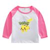 Meninos e meninas camiseta de manga comprida primavera e outono nova camisa infantil coreana estilo inferior infantil inverno algodão pescoço redondo top