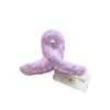 Pinza para el Cabello de Felpa de Lana de Colores Coreana, Pasador Dulce y Lindo para Peinados Recogidos en la Parte Trasera de la Cabeza, Accesorio para el Cabello de Pinza de Tiburón para Mujeres