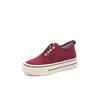 Zapatos de Lona para Mujer que Aumentan la Altura 6cm, Nuevos Zapatos de Primavera Transpirables para Mujer, Tenis Slip-On Versátiles de Suela Gruesa y Suela Suave