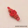 Nudo de Piña DIY Collar Pulsera Nudo de Botón Accesorios Materiales Hechos a Mano Hilo Dorado y Plateado Colorido Hebilla de Piña Mayoreo