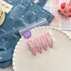 Grampo de Cabelo Menina Estilo College com Franja Quebrada Estampado Xadrez Gota d'Água Grampo de Cabelo Retrô Bolinhas Acessórios de Cabelo Grampo Lateral