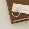 Anel Aberto Simples de Luxo Leve Estilo Japonês e Coreano Estilo Frio Personalizado Estilo Ins Versátil de Alta Qualidade Minimalista Anel Indicador Anel de Dedo