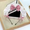 Diadema de lazo de encaje para sirvienta Tocado Lolita secundario japonés Accesorios para el cabello Lolita de generación a generación para el cabello