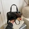 Bolso Boston Baguette Retro de Moda Estilo Coreano para Mujer, Bolso Almohada Maillard de Nuevo Estilo, Bolso de Hombro Versátil para el Trabajo, Bolso de Axila