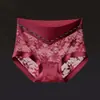 Renda Padrão Francês Feminina 10A Antibacteriana Roupa Íntima Feminina Sem Costura Respirável Cobertura do Quadril Cintura Alta Sexy Fina Roupa Íntima