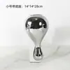Modernos Sencillos Estilo Europeo Plata Gota de Agua Vidrio Florero Adornos Modelo Habitación Oficina de Ventas Sala de Estar Decoraciones Suaves