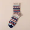 Calcetines de Estilo Étnico, Nuevos Calcetines de Media Caña Artísticos Vintage de Primavera, Calcetines Largos de Punto Grueso, Calcetines Cálidos de Otoño e Invierno de Moda para Hombres y Mujeres, Estilo Harajuku