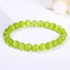 Pulseira Feminina Original de Cristal Pedra Olho de Gato Rosa, Popular em Transmissão ao Vivo do Douyin, em Estoque, Joia de Mão da Moda e Versátil Atacado