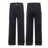 Ropa Muxi # Novedad Otoño e Invierno Estilo Americano Moderno Pantalones Cargo de Múltiples Bolsillos Corte Limpio Lavados Desgastados Casuales
