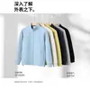 Moletom Novo Padrão Diamante Air Layer Ombro Caído Gola Alta para Homens, Roupa de Trabalho Corporativa com Logo Impresso e Bordado
