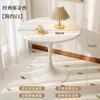 Mesa redonda, mesa de comedor sencilla, mesa de comedor, mesa de comedor para el hogar, apartamento pequeño, balcón, ocio, mesa de negociación blanca tipo tulipán.