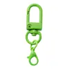 Cadena para puerta con pintura de color, llavero colgante de 14 mm con cierre de langosta, cierre giratorio de metal para perro, accesorios de joyería para hacer uno mismo.