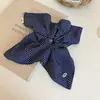Scrunchie de Tecido com Bolinhas Camada Dupla Estilo Coreano Elástico para Coque Rabo de Cavalo Corda para Cabelo Acessório de Cabelo com Design de Nicho