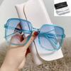 Gafas de sol 2023 nuevas para hombre y mujer con caja a juego, diseño de arroz con degradado de uñas, pieza oceánica, pequeño libro rojo con gafas de sol al por mayor