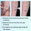 Tatuagem Adesiva Prata Quente Padrão de Palma Decoração FacialTatuagem Adesiva Prata Fina com Padrão de Glitter à Prova d'Água de Longa Duração