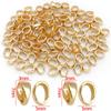 Banho de Ouro 18K Platina Cor Prata Espessa Preservação de Cor Fivela Semente de Melão Pequena Fivela Universal Pingente Pingente Acessórios de Joalheria DIY