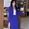 Terno de Negócios terno Vestido de Primavera e Outono Feminino Temperamento Deusa Estilo Vestido de Apresentadora Macacão Vestido Conjunto de Duas Peças