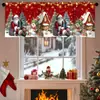 Nova decoração de atmosfera de Natal da Amazon, cortinas curtas de Natal para privacidade em casa, adequadas para quarto e sala de estar