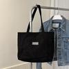 Bolsa Tote de Gran Capacidad para Mujer 2024 Nueva Moda Bolso de Hombro de Pana Estilo Bosque Ins Bolso de Axila Bolso de Mano