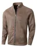 Talla Europea Otoño e Invierno Nuevo Exportación Delgado Cuello Redondo Manga Larga Cuello Alto Cárdigan Personalizado Estilo Europeo y Americano Informal Chaqueta Chaqueta para Hombre