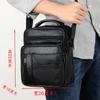 Bolso de Hombro Portátil para Hombre, Bolso Cruzado de Piel de Vaca, Bolso de Hombre, Mochila de Gran Capacidad para Salir, Bolso con Múltiples Compartimentos, Nuevo para Viaje de Negocios