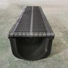 Canaleta de Drenagem HDPE 300 Canaleta de Drenagem Linear Externa Pátio Externo Jardim Canaleta de Drenagem Plástica Acabada Canaleta em U