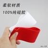 Cubierta de Taza Aislante Antideslizante de Silicona Pura Cuadrada y Redonda de 7/7.5cm Cubierta de Taza Recta Taza de Vidrio Taza Aislante Anti-Escaldaduras