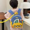 Bolsa para Niños Anti-Pérdida Vehículo de Ingeniería de Dibujos Animados Niño Bolsa Escolar de Jardín de Niños Entrada a Primaria y Secundaria Mochila Pequeña Ligera para Niña