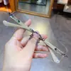 Monturas de Gafas Graduadas Jian Dan Luo Modernas Versátiles para Hombres y Mujeres, Nuevas Monturas de Moda Sin Marco Negras y Plateadas con Filtro de Luz Azul