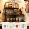 Estante de Almacenamiento para Mesa de Comedor Organizador de Vasos de Escritorio Mesa Pequeña de Múltiples Niveles para Encimera de Sala de Estar Estante para Organizar y Colocar Vasos de Agua