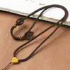 Cuerda Trenzada Hecha a Mano Cuerda para Colgar Collar DIY Colgante de Buda Portátil Colgante de Jade Cuerda para Colgar Candado Dorado Cuerda Trenzada