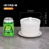 Pote de cerâmica branco puro à prova d'água para ensopados de hotel no atacado, estilo chinês, pote de sopa Sand County com tampa, borda dourada, pote para ensopado de ninho de pássaro, ovo cozido no vapor