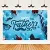 Día del Padre Día del Padre Día de Acción de Gracias Fiesta de Cumpleaños Decoración Escena Accesorios Suministros Tela de Fondo Azul
