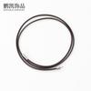 3.0 Collar de Cuerda con Hebilla Encriptada Cuerda de Cera Coreana Cuerda de Cuero Negro Colgante Lanyard Hombres y Mujeres Cuerda de Cuero Encerado Accesorios de Joyería DIY