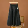 Popular Falda de Satén de Verano Estilo Chino 2026 Nueva Falda Larga de Cintura Alta Falda Jacquard de Alta Gama Estilo Chino Nuevo Estilo Chino