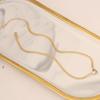 Colar de aço inoxidável de moda de joias transfronteiriças europeias e americanas, colar personalizado de corrente de clavícula de amor, colar elegante de moda N014