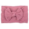 Acessório de cabelo infantil para venda quente transfronteiriça, faixa de cabeça com laço de jacquard de nylon, faixa de cabeça larga para bebê, faixa de cabelo para cuidados com o bebê
