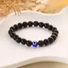 Pulsera de cuentas de jade de 8 mm ojo de diablo trae buena suerte y buenos deseos a Europa y Estados Unidos joyería popular venta al por mayor