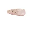 Pinza para el cabello de acetato con pedrería de cristal en degradado rosa y blanco, pinza para flequillo lateral de estilo suave, accesorio elegante para el cabello