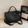 Nueva Bolsa de Gimnasio Unisex de Moda Trendy Simple de Gran Capacidad Bolsa de Equipaje con Ruedas Bandolera de Abordaje Viaje Almacenamiento