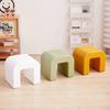 Taburete Bajo Simple Creativo de Diseñador para Apartamento Individual, Dormitorio, Sala de Estar, Taburete de Ocio para el Hogar, Taburete de PE de Alto Valor de Color, Venta al por Mayor