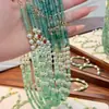 Conjunto de Colar e Pulseira de Ábaco com Pérolas de Aventurina, Joias de Luxo Leve Estilo Fresco, Presente, Atacado do Fabricante, Dropshipping Disponível