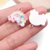 Colgante de Resina de Dibujos Animados Transfronterizo Nube Arcoíris Dulce Estrella Colgante Hecho a Mano DIY Colgante para Collar Pendientes Accesorios de Joyería