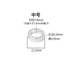 Anillo Separador de Plata de Ley S925 Plata Lisa Zirconia Diamante Micro-Pavimentada Colgante Accesorios de Joyería Hecho a Mano DIY Pulsera Collar Anillo Colgante