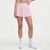 Falda de Tenis plisada, Diseño de dos piezas, Anti-exposición, Falda plisada para fitness, Falda corta deportiva transpirable de secado rápido para correr al aire libre