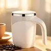 Taza mezcladora de acero inoxidable, taza magnética automática, taza de café portátil, modelo eléctrico recargable
