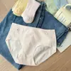 Calcinha Feminina Antibacteriana Sem Costura 7A, Algodão Puro para Meninas, Novo Estilo Fino de Verão 2026, Cueca de Cintura Média Não Apertada