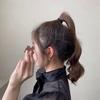 Horquilla de Flor Escarchada para el Cabello de Celebridad de Internet Estilo Coreano para Mujer Milk Café Clip para Cola de Caballo Alta Horquilla para la Cabeza Trasera Clip Fijo Accesorios para el Cabello