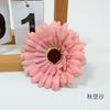 Flores de Gerbera Artificiales de Otoño para Mesa de Comedor, Mesa de Café, Decoración Pastoral, Ramo Falso, Decoración de Boda, Cabezas de Flor de Gerbera